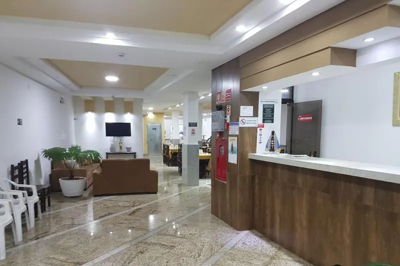 Basilica Palace Hotel: área comum, em Aparecida