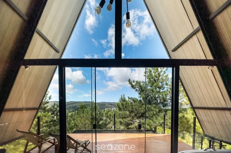 Chalés Naturale: vista a partir, em Campos do Jordão