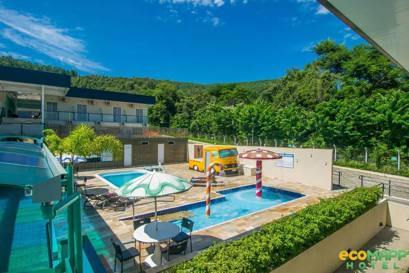 EcoMapp Hotel: piscina, em Aparecida