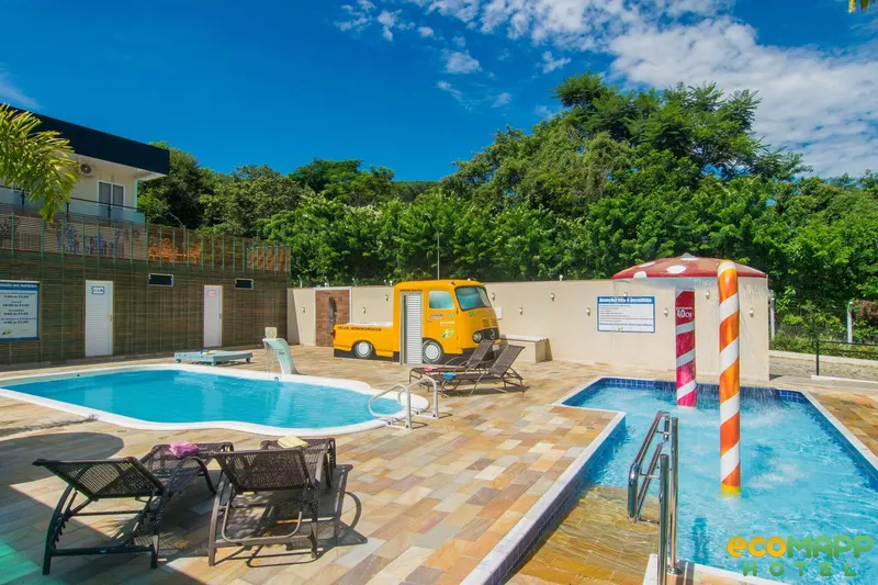 EcoMapp Hotel: piscina, em Aparecida