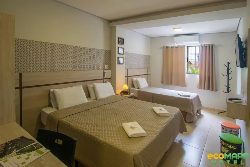 Quarto em EcoMapp Hotel (Aparecida)
