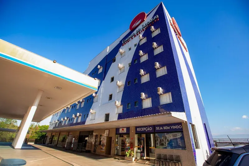 Hotel Caminho do Rosario: fachada, em Aparecida