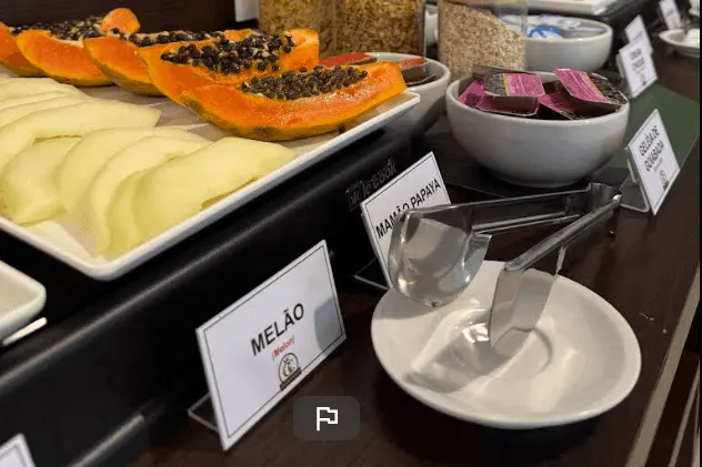 Café da manhã e refeições em Hotel Gran Carlo (Taubaté)