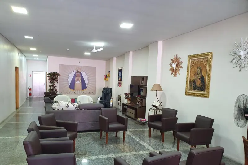 Hotel Maria da Fé: área comum, em Aparecida