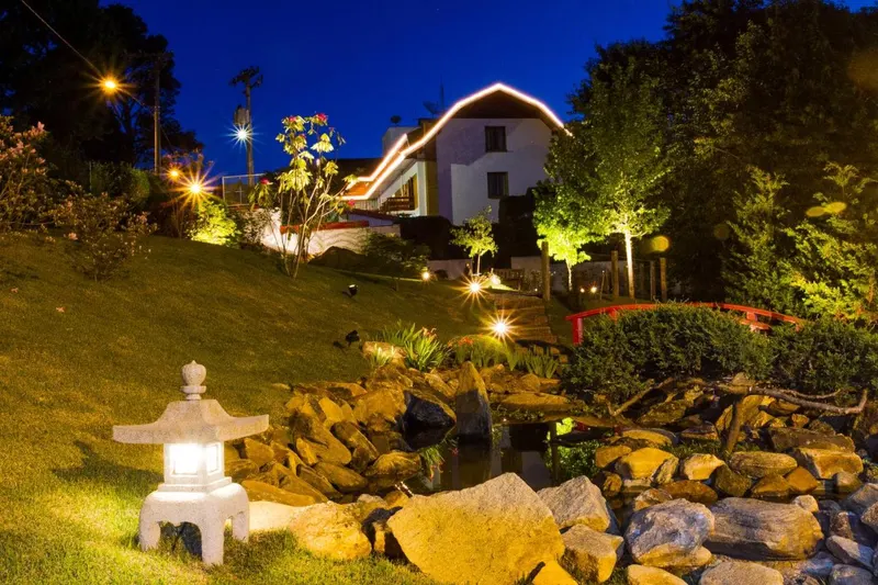 Hotel Matsubara: área externa, em Campos do Jordão