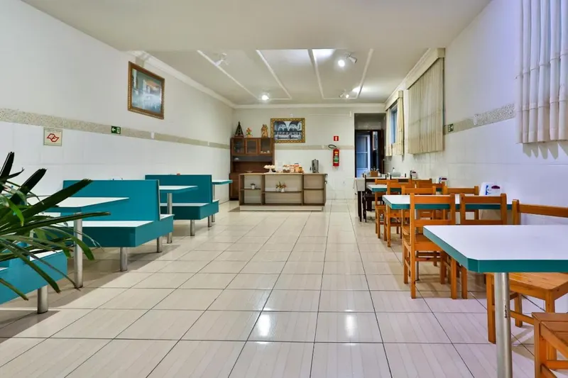 Hotel Romaria Aparecida: área comum, em Aparecida