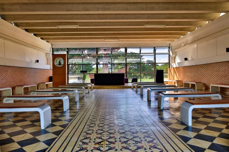 Hotel Romaria Aparecida: área comum, em Aparecida