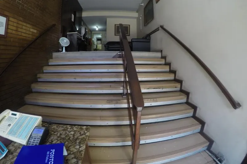 Hotel São Nicolau: área comum, em Taubaté
