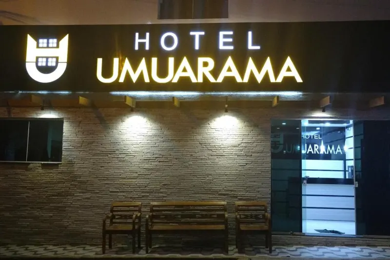 Hotel Umuarama: fachada, em Aparecida