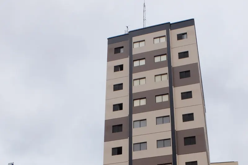 Olavo Bilac Hotel: fachada, em Taubaté