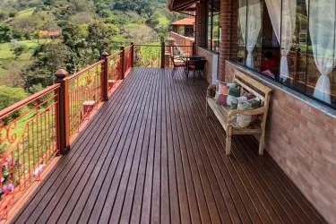 Pousada Aldeia Manacas: área externa, em São Bento do Sapucaí