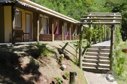 Pousada Araucária: área externa, em São Luiz do Paraitinga