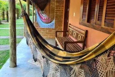 Pousada Araucária: área externa, em São Luiz do Paraitinga