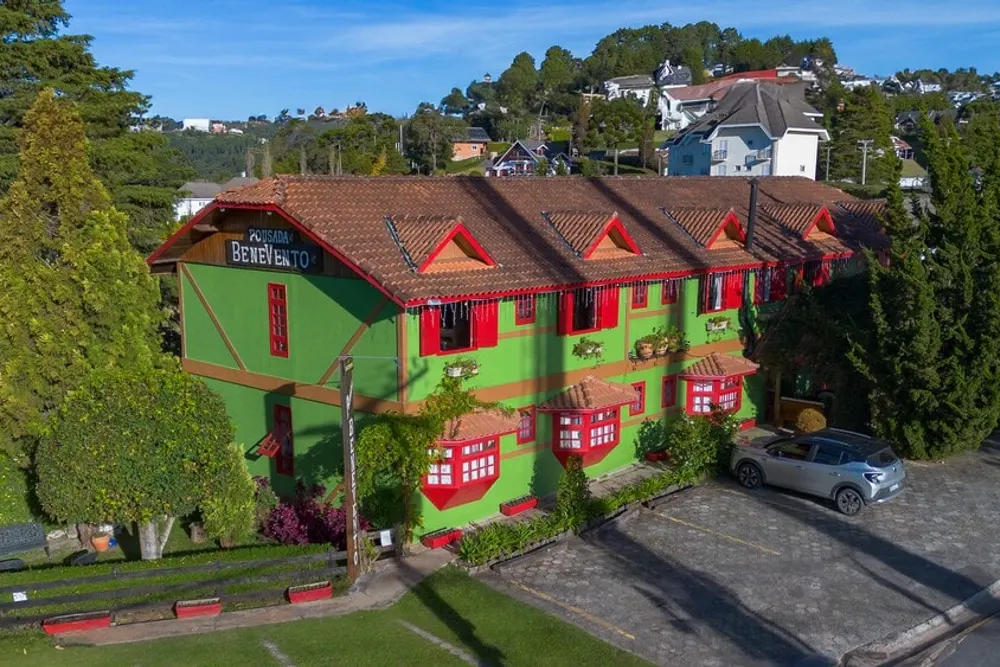 Pousada Benevento: fachada, em Campos do Jordão