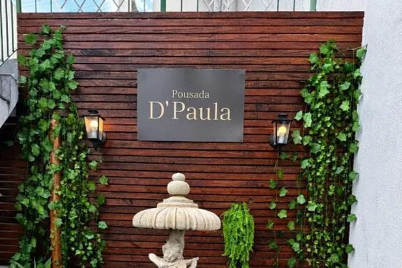Pousada D Paula: área externa, em Campos do Jordão