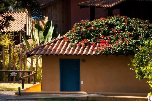 Pousada do Quilombo: fachada, em São Bento do Sapucaí