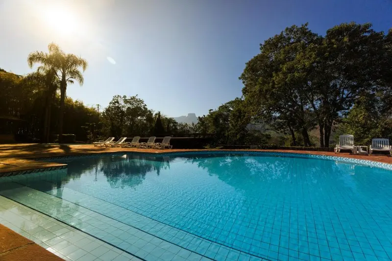 Pousada do Quilombo: piscina, em São Bento do Sapucaí