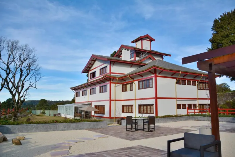 Pousada Matsubara: fachada, em Campos do Jordão