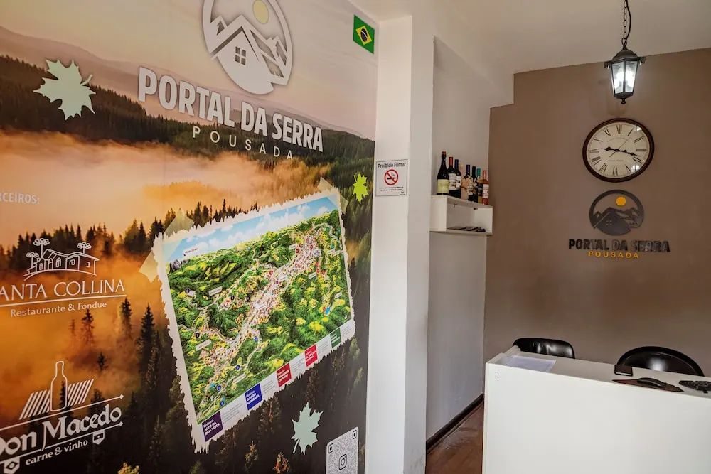 Pousada Portal da Serra: área comum, em Campos do Jordão