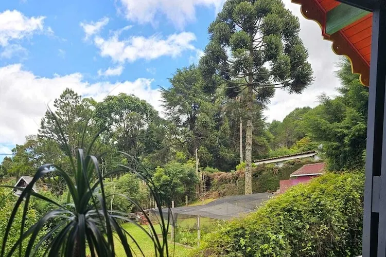 Pousada Vila Natal - Art Gallery: área externa, em Campos do Jordão