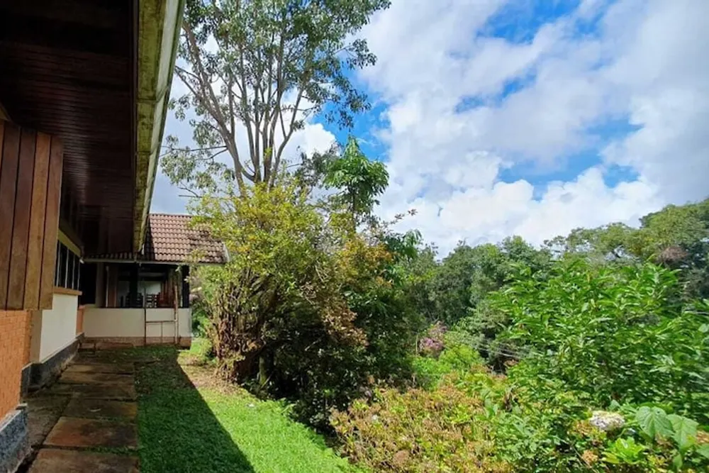 Pousada Villa Rural: área externa, em Campos do Jordão