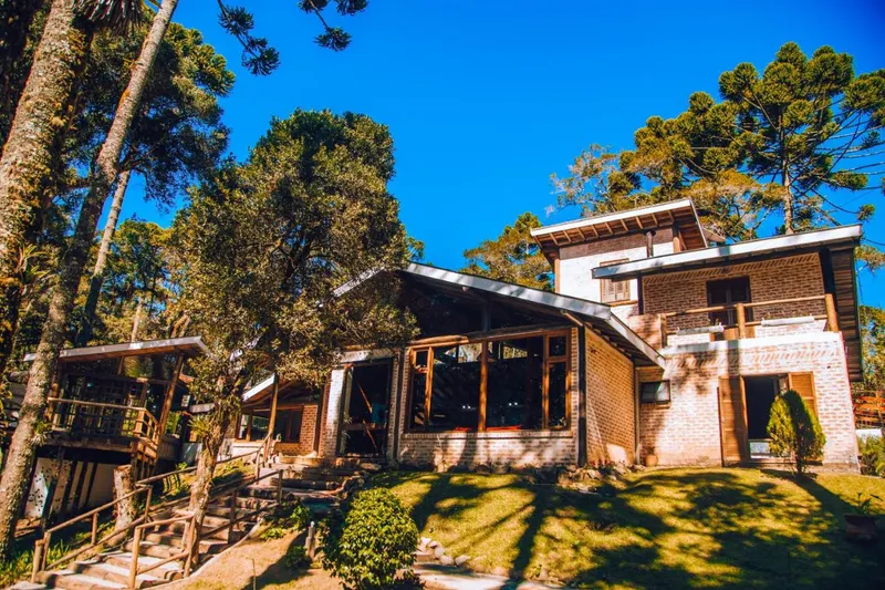 Pousada Villa Serena: fachada, em Campos do Jordão