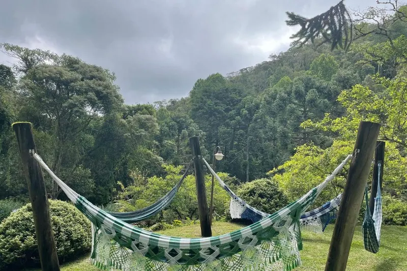 Vale do Lajeado Chalés: área externa, em Campos do Jordão