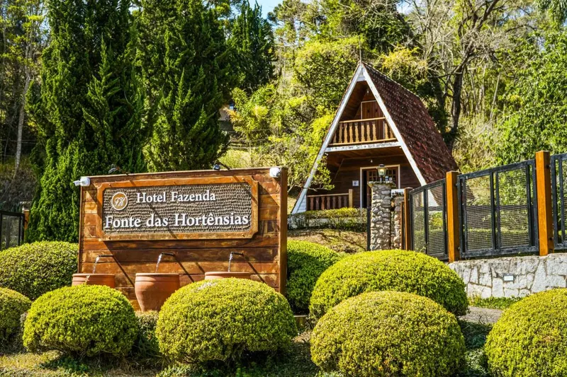 VELINN Hotel Fazenda Fonte das Hortensias: fachada, em Santo Antônio do Pinhal