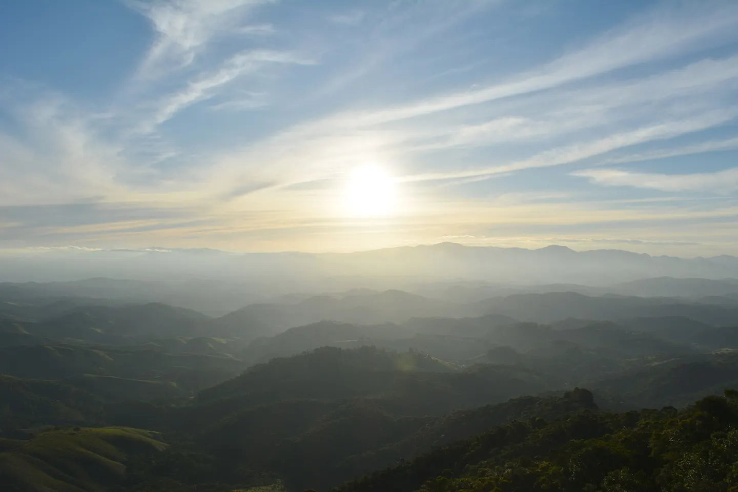 Mantiqueira vista do Pico Agudo, Santo Antônio do Pinhal